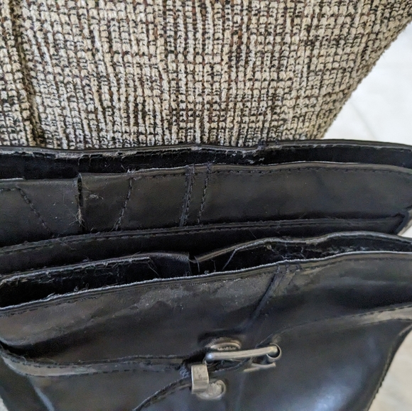 Punk/goth leather knee high boots - Picture 2 of 6